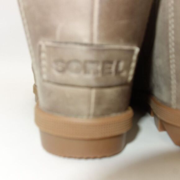 NEW Sorel Joan of Artic Chelsea Wedge II Boots Shoes Khaki Brown Women's 10 - Picture 3 of 8